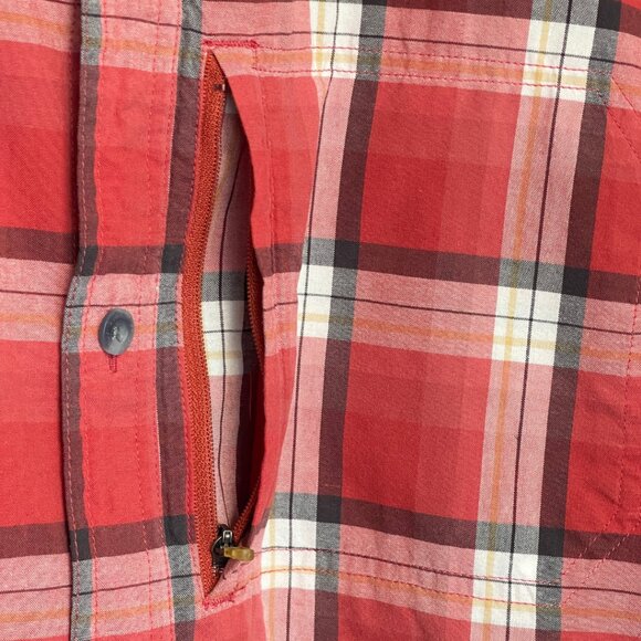 Gander Mountain Guide Series Camp Shirt Mens Size 3XL Red Plaid Rugged Utility - Picture 3 of 9